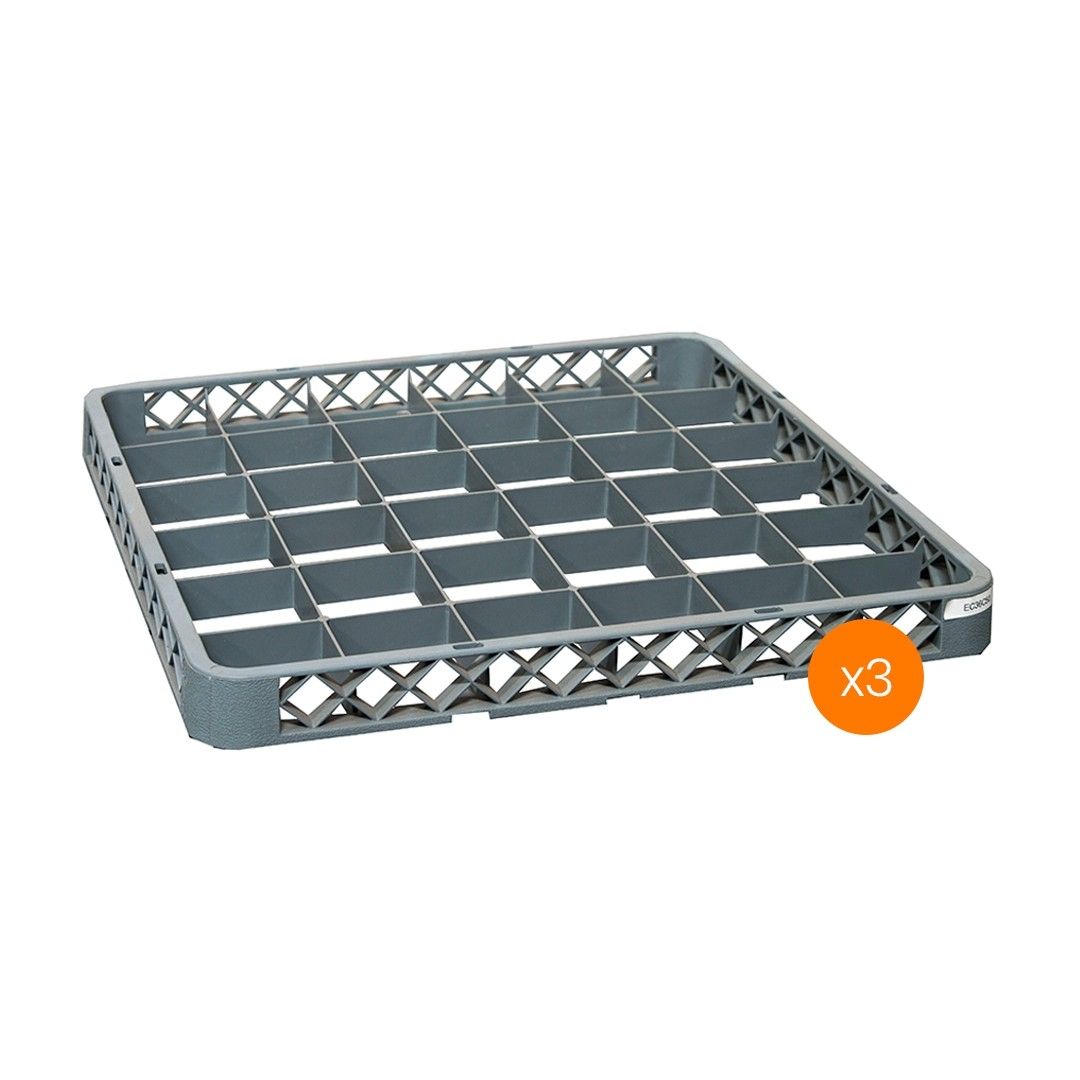 Lavadora de Vajillas Extensor 36 Compartimientos - Pack x3