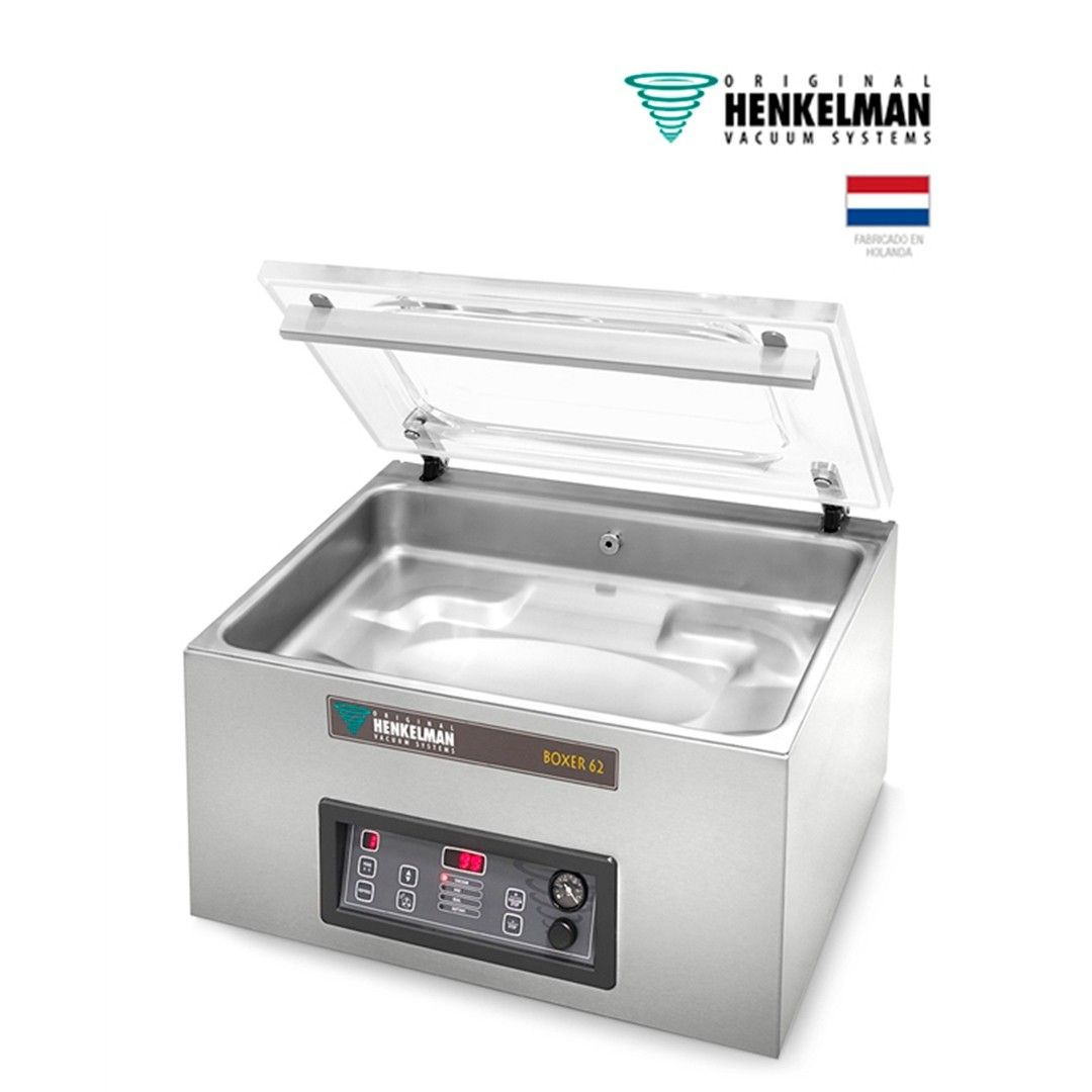 Envasadora al Vacío Henkelman Boxer 62 (2x620 - De mesa - Con doble barra de sellado, inyección de gas y Sensor Control)