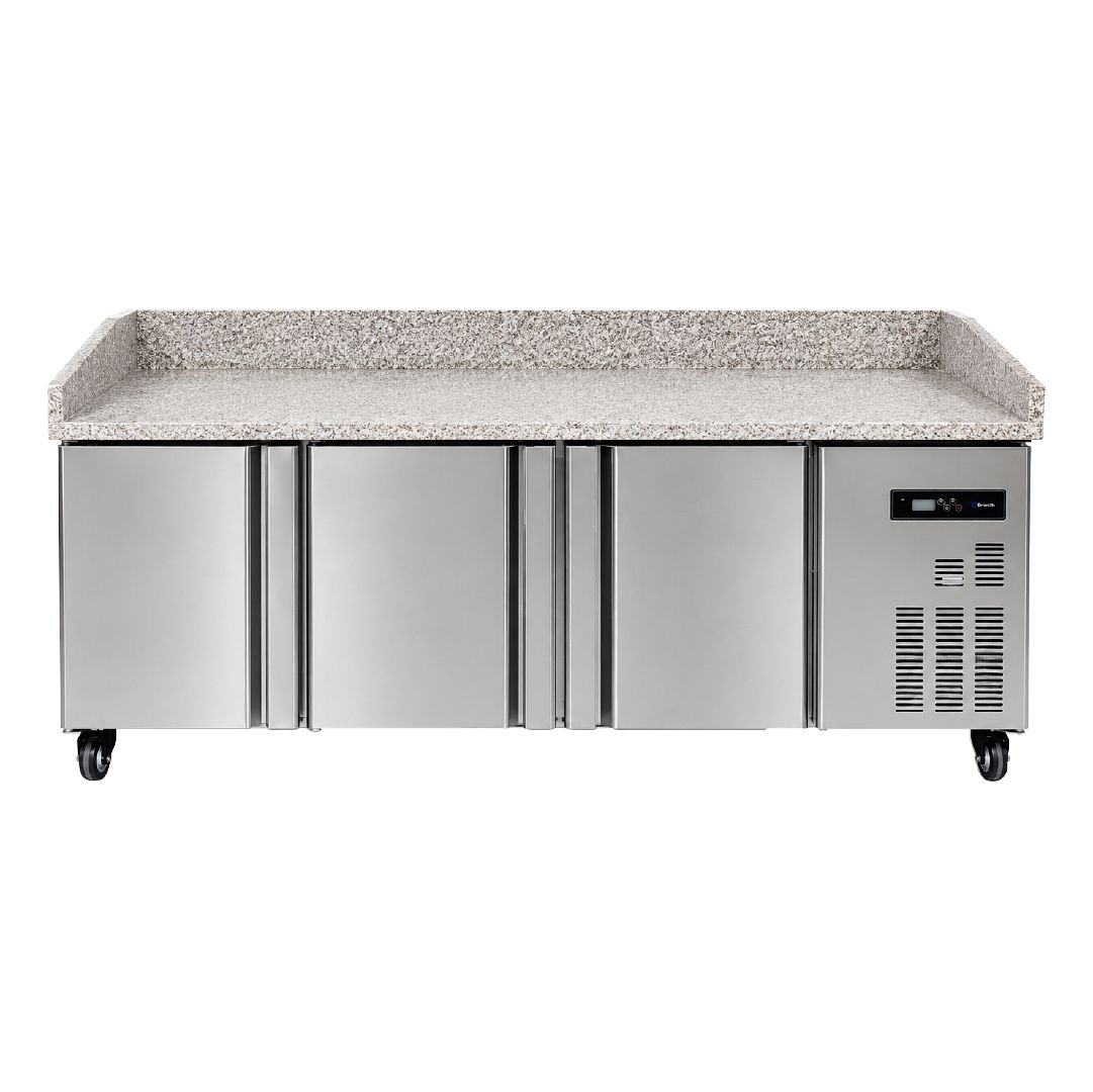  Mostrador Bajomesada Pizzero Refrigerado con Zócalo Brunetti MBRP3P2025E (EQUIPADO)