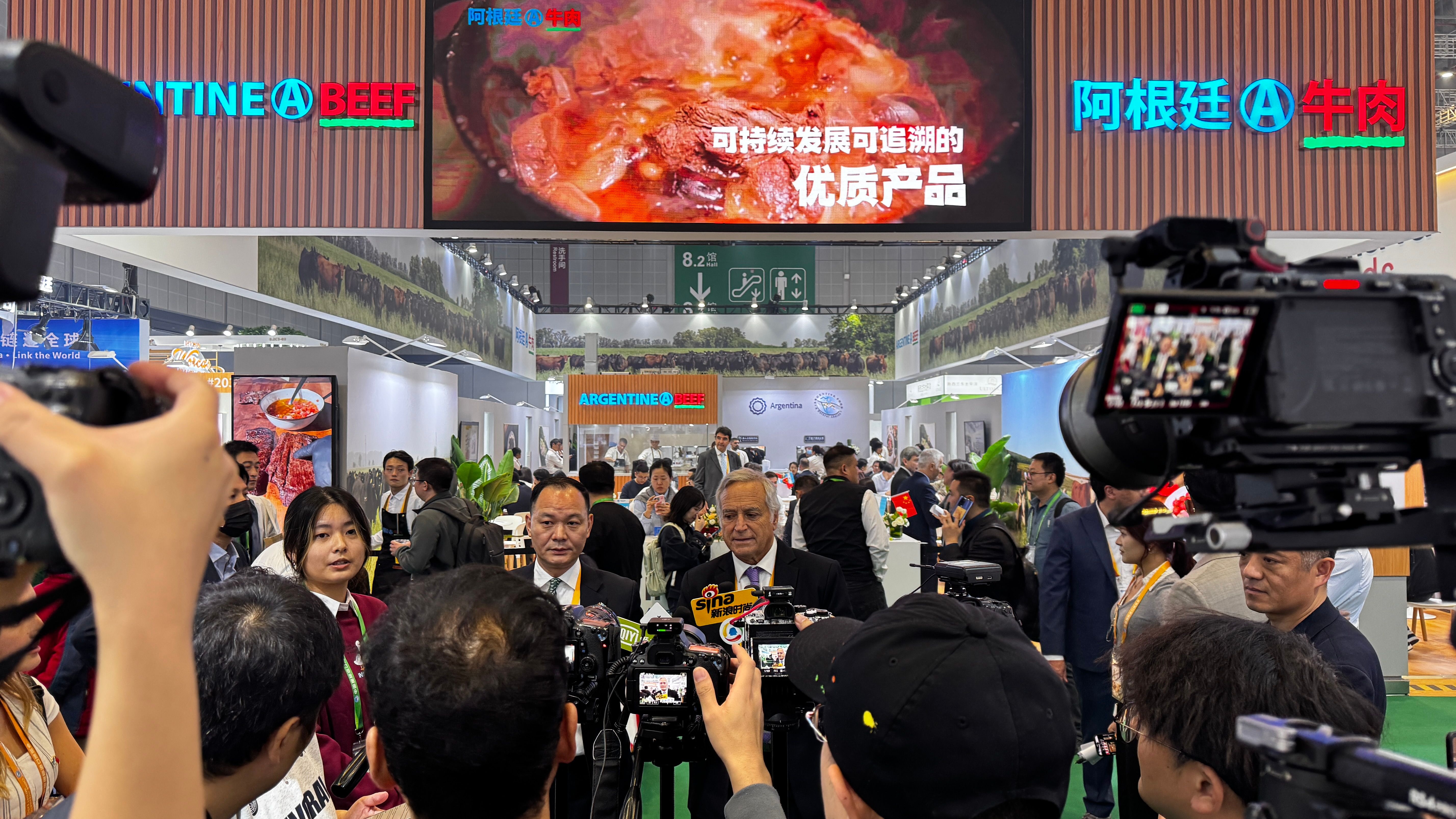 La carne argentina en la CIIE de Shanghái