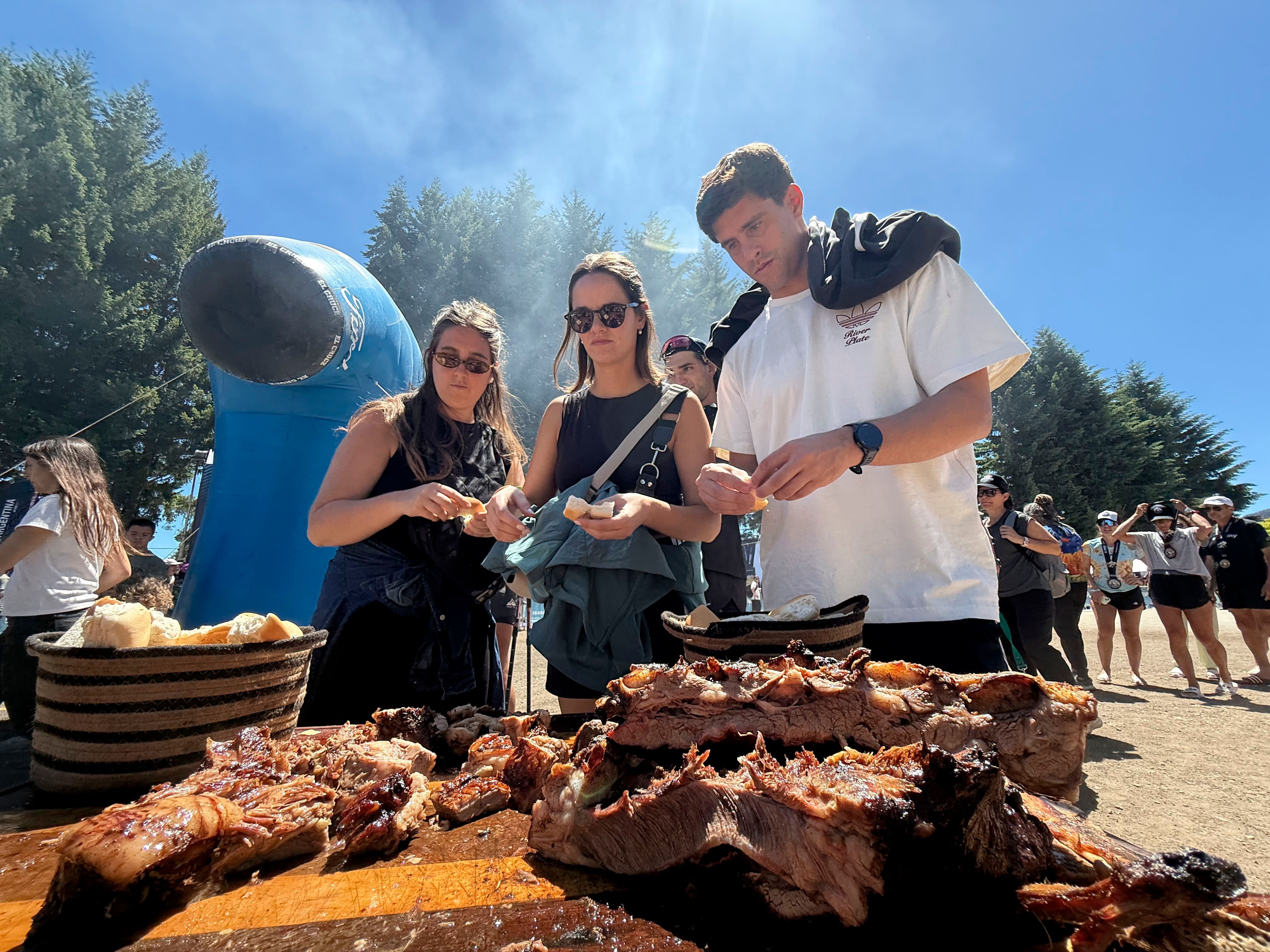 Show de fuegos en la llegada